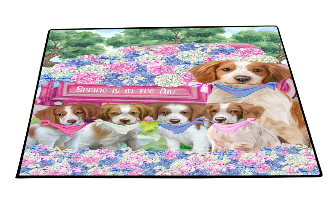 Brittany Spaniel Floor Mats: Explore a Variety of Designs, Personalized, Custom, Halloween Anti-Slip Doormat for Indoor and Outdoor, Dog Gift for Pet Lovers