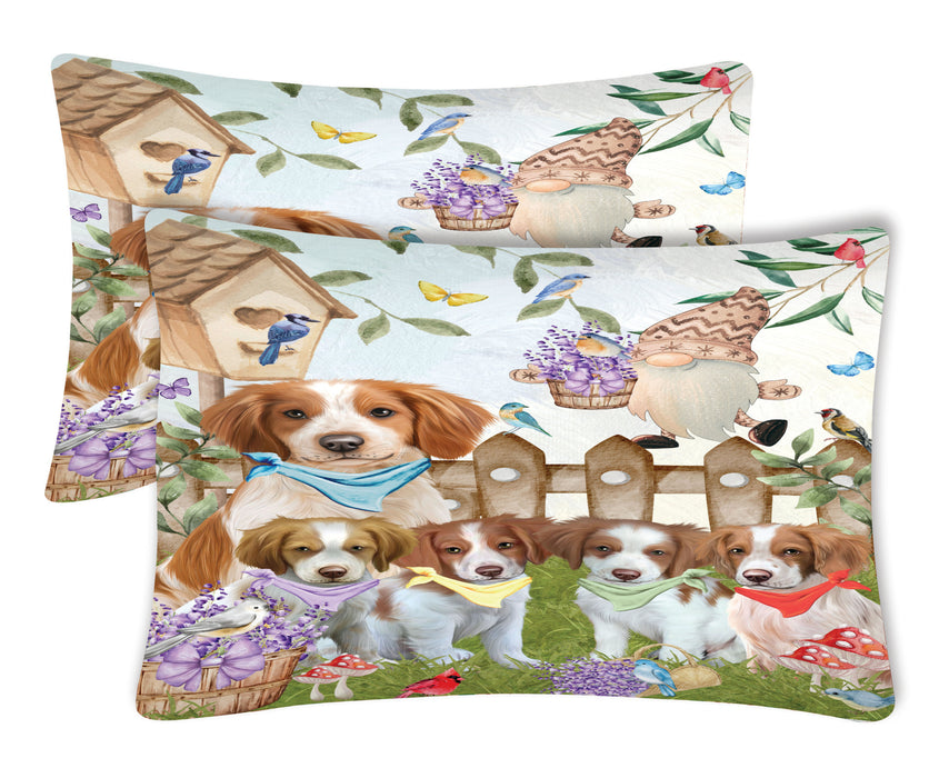 Brittany Spaniel Pillow Case, Soft and Breathable Pillowcases Set of 2, Explore a Variety of Designs, Personalized, Custom, Gift for Dog Lovers