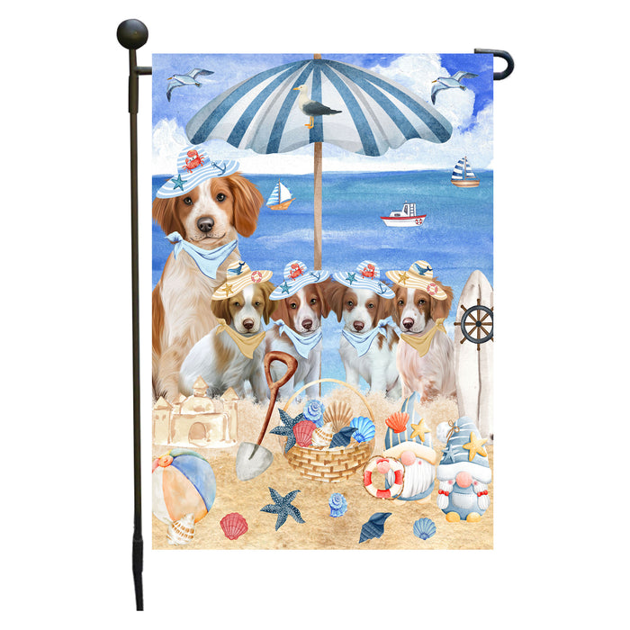 Brittany Spaniel Dogs Garden Flag, Double-Sided Outdoor Yard Garden Decoration, Explore a Variety of Designs, Custom, Weather Resistant, Personalized, Flags for Dog and Pet Lovers