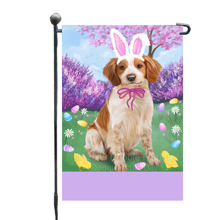 Personalized Easter Holiday Brittany Spaniel Dog Custom Garden Flags GFLG-DOTD-A58787