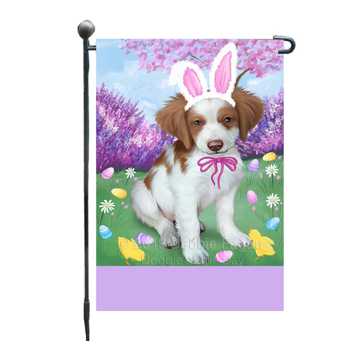 Personalized Easter Holiday Brittany Spaniel Dog Custom Garden Flags GFLG-DOTD-A58789