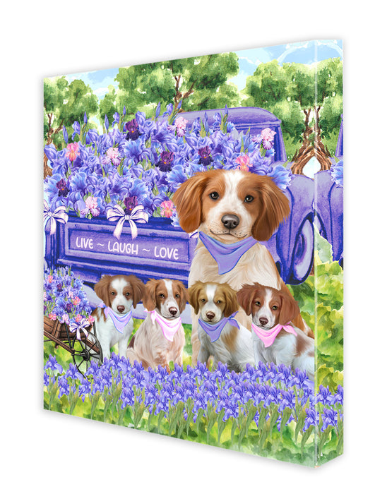 Brittany Spaniel Canvas: Explore a Variety of Designs, Custom, Digital Art Wall Painting, Personalized, Ready to Hang Halloween Room Decor, Pet Gift for Dog Lovers