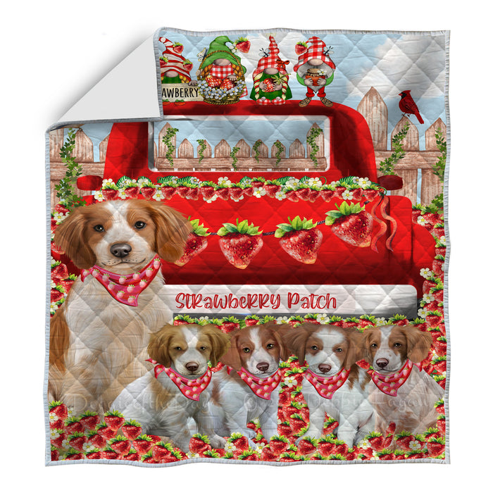 Brittany Spaniel Quilt: Explore a Variety of Custom Designs, Personalized, Bedding Coverlet Quilted, Gift for Dog and Pet Lovers