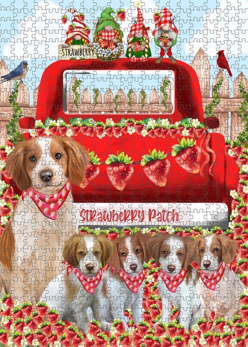 Brittany Spaniel Jigsaw Puzzle: Interlocking Puzzles Games for Adult, Explore a Variety of Custom Designs, Personalized, Pet and Dog Lovers Gift