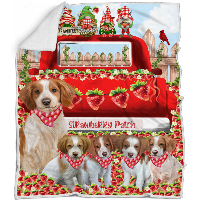 Brittany Spaniel Blanket: Explore a Variety of Designs, Cozy Sherpa, Fleece and Woven, Custom, Personalized, Gift for Dog and Pet Lovers
