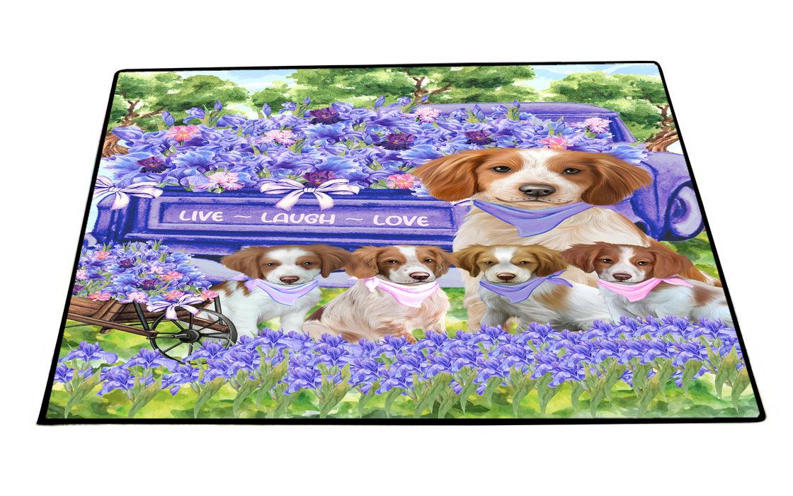 Brittany Spaniel Floor Mat: Explore a Variety of Designs, Anti-Slip Doormat for Indoor and Outdoor Welcome Mats, Personalized, Custom, Pet and Dog Lovers Gift