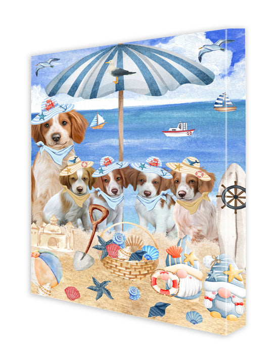 Brittany Spaniel Canvas: Explore a Variety of Personalized Designs, Custom, Digital Art Wall Painting, Ready to Hang Room Decor, Gift for Dog and Pet Lovers