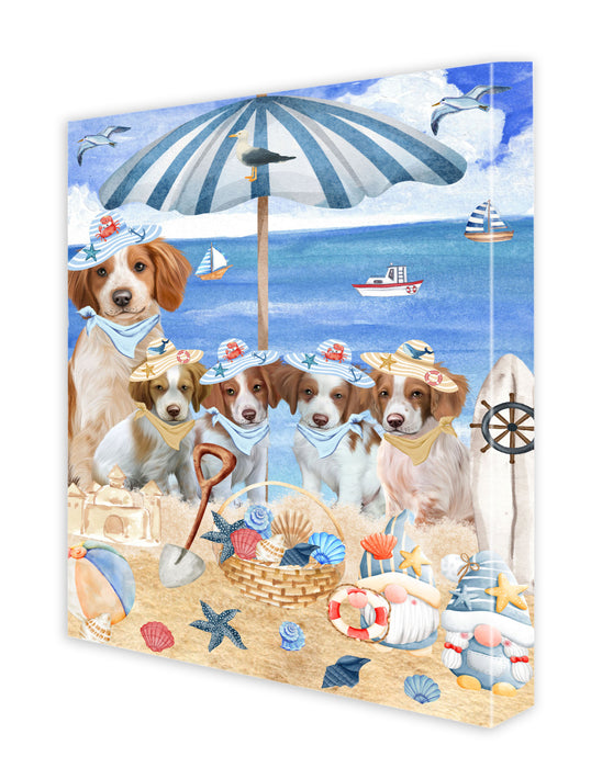 Brittany Spaniel Canvas: Explore a Variety of Custom Designs, Personalized, Digital Art Wall Painting, Ready to Hang Room Decor, Gift for Pet & Dog Lovers