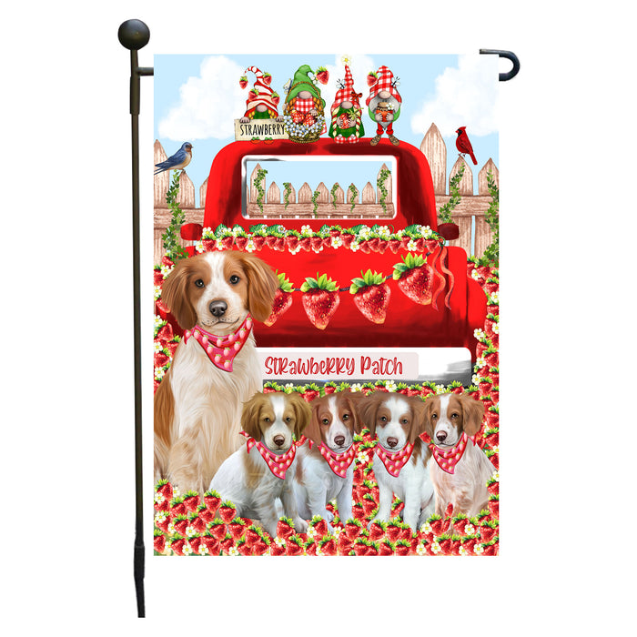 Brittany Spaniel Dogs Garden Flag: Explore a Variety of Custom Designs, Double-Sided, Personalized, Weather Resistant, Garden Outside Yard Decor, Dog Gift for Pet Lovers