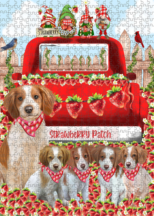 Brittany Spaniel Jigsaw Puzzle, Interlocking Puzzles Games for Adult, Explore a Variety of Designs, Personalized, Custom, Gift for Pet and Dog Lovers