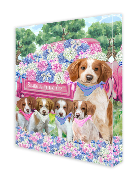 Brittany Spaniel Canvas: Explore a Variety of Designs, Custom, Personalized, Digital Art Wall Painting, Ready to Hang Room Decor, Gift for Dog and Pet Lovers