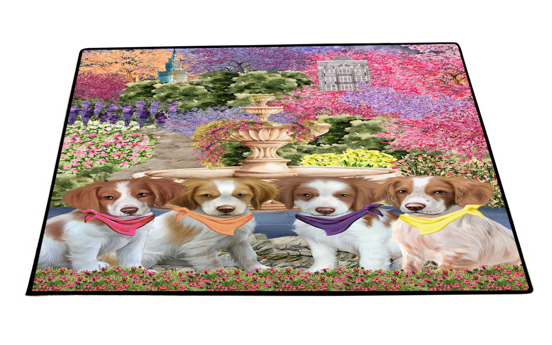 Brittany Spaniel Floor Mat: Explore a Variety of Designs, Custom, Personalized, Anti-Slip Door Mats for Indoor and Outdoor, Gift for Dog and Pet Lovers