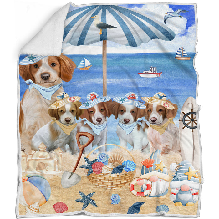 Brittany Spaniel Blanket: Explore a Variety of Designs, Cozy Sherpa, Fleece and Woven, Custom, Personalized, Gift for Dog and Pet Lovers