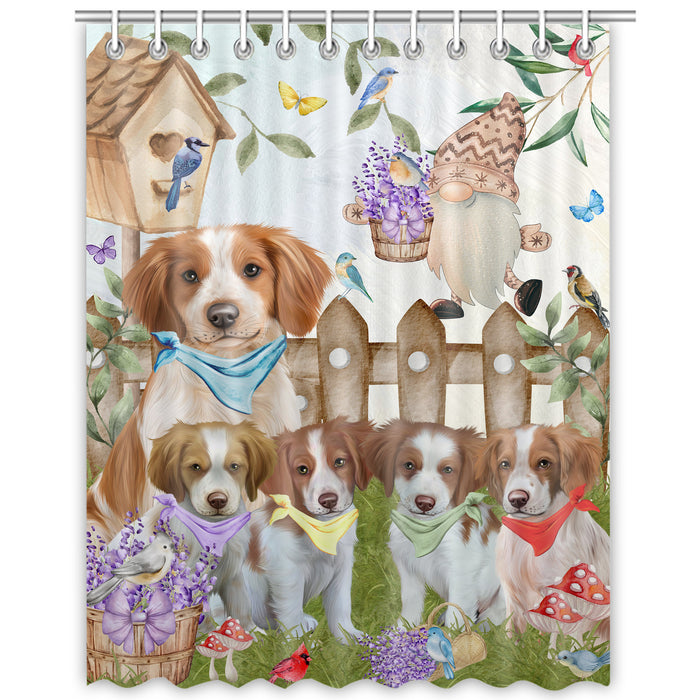 Brittany Spaniel Shower Curtain: Explore a Variety of Designs, Bathtub Curtains for Bathroom Decor with Hooks, Custom, Personalized, Dog Gift for Pet Lovers