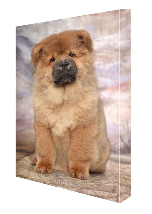 Brown Chow Chow Puppy Dog Canvas 18 x 24