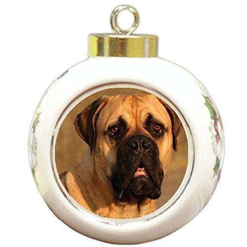 Bull Mastiff Dog Christmas Holiday Ornament
