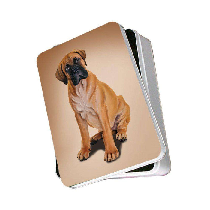 Bull Mastiff Puppy Dog Photo Storage Tin