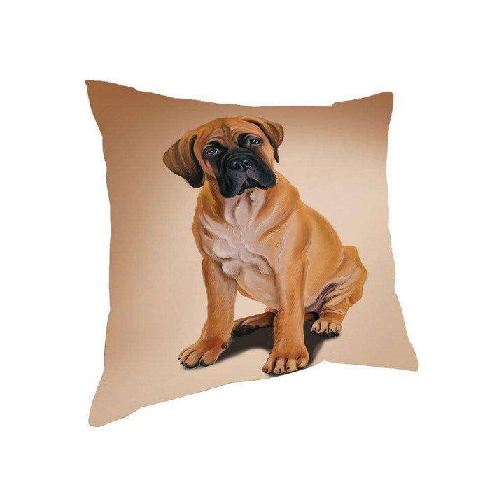 Bull Mastiff Puppy Dog Throw Pillow