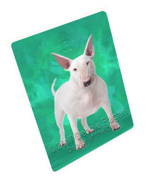 Bull Terrier Dog Art Portrait Print Woven Throw Sherpa Plush Fleece Blanket D335