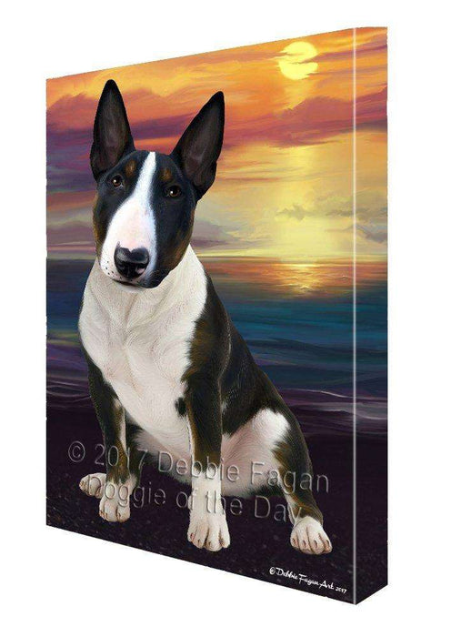 Bull Terrier Dog Canvas Wall Art D398