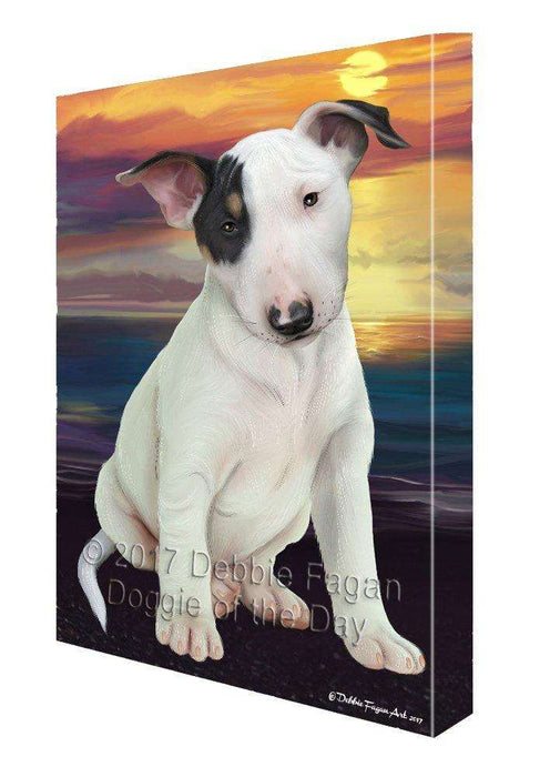 Bull Terrier Dog Canvas Wall Art D399