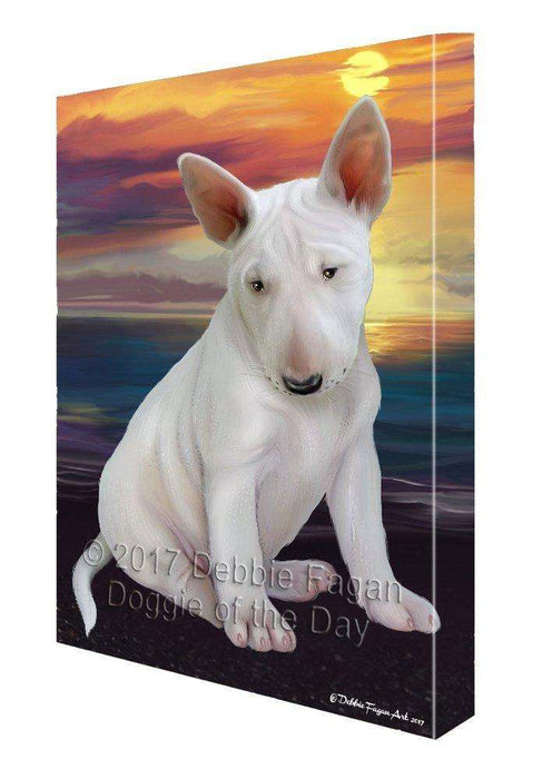 Bull Terrier Dog Canvas Wall Art D401