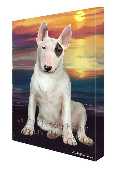 Bull Terrier Dog Canvas Wall Art D402