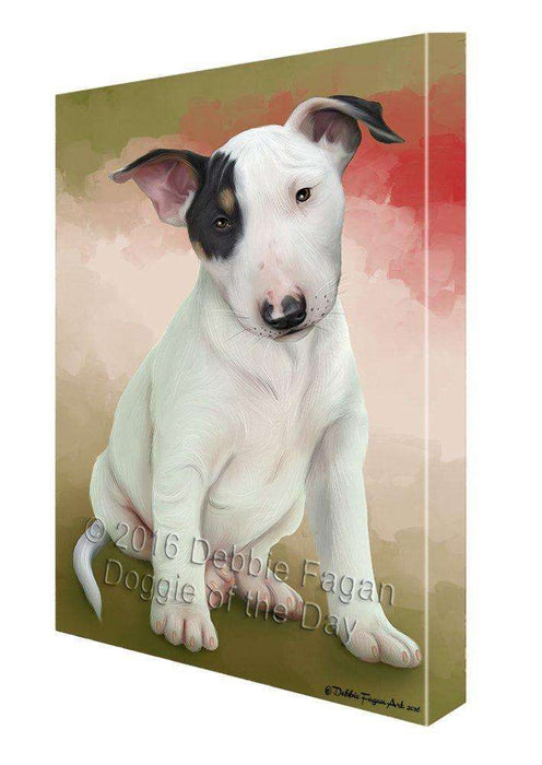 Bull Terrier Dog Canvas Wall Art