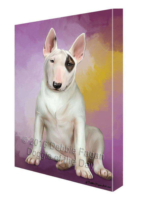 Bull Terrier Dog Canvas Wall Art