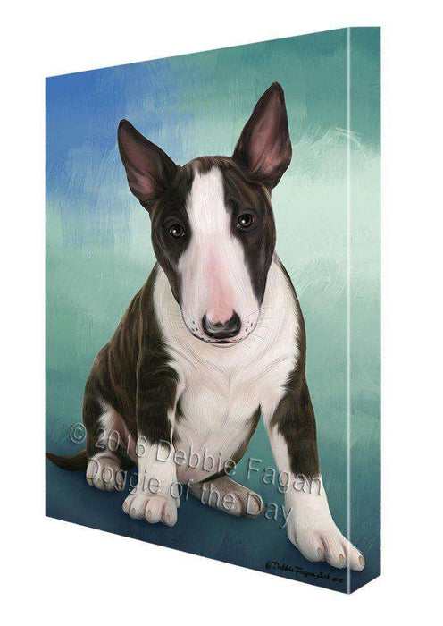 Bull Terrier Dog Canvas Wall Art