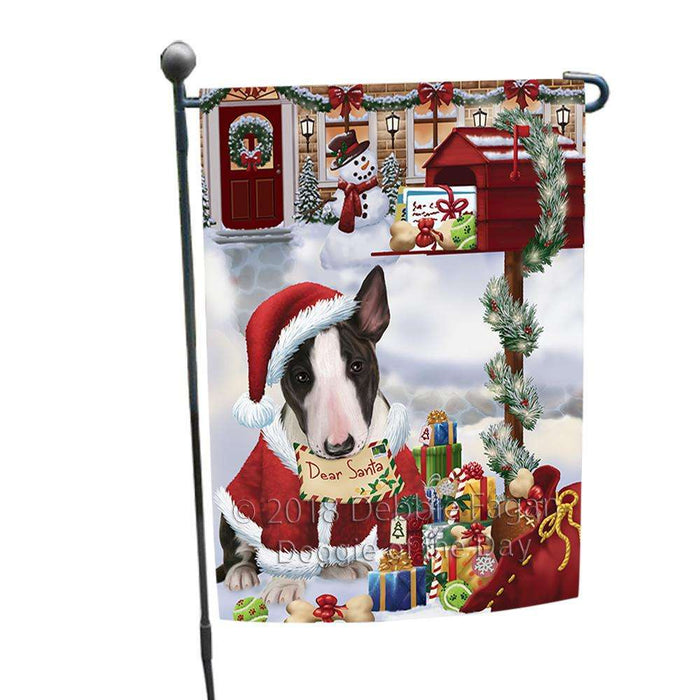 Bull Terrier Dog Dear Santa Letter Christmas Holiday Mailbox Garden Flag GFLG53940