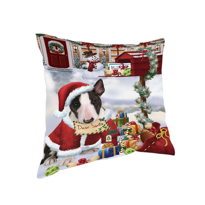 Bull Terrier Dog Dear Santa Letter Christmas Holiday Mailbox Pillow PIL72136