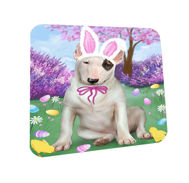 Bull Terrier Dog Easter Holiday Coasters Set of 4 CST49033