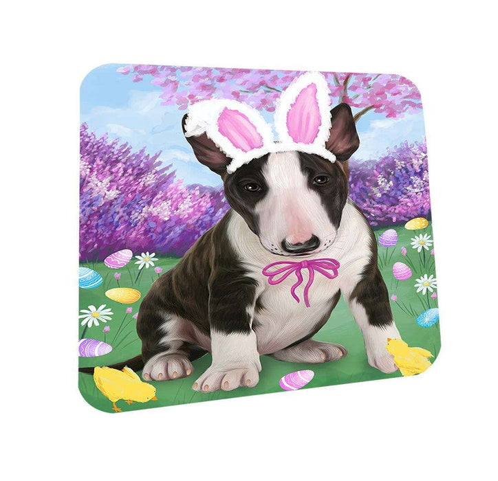 Bull Terrier Dog Easter Holiday Coasters Set of 4 CST49034