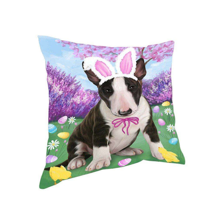 Bull Terrier Dog Easter Holiday Pillow PIL52156