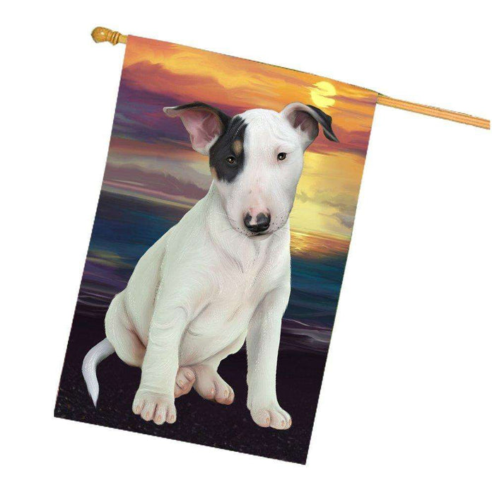 Bull Terrier Dog House Flag HF299