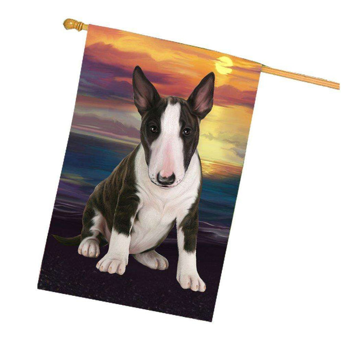 Bull Terrier Dog House Flag HF300