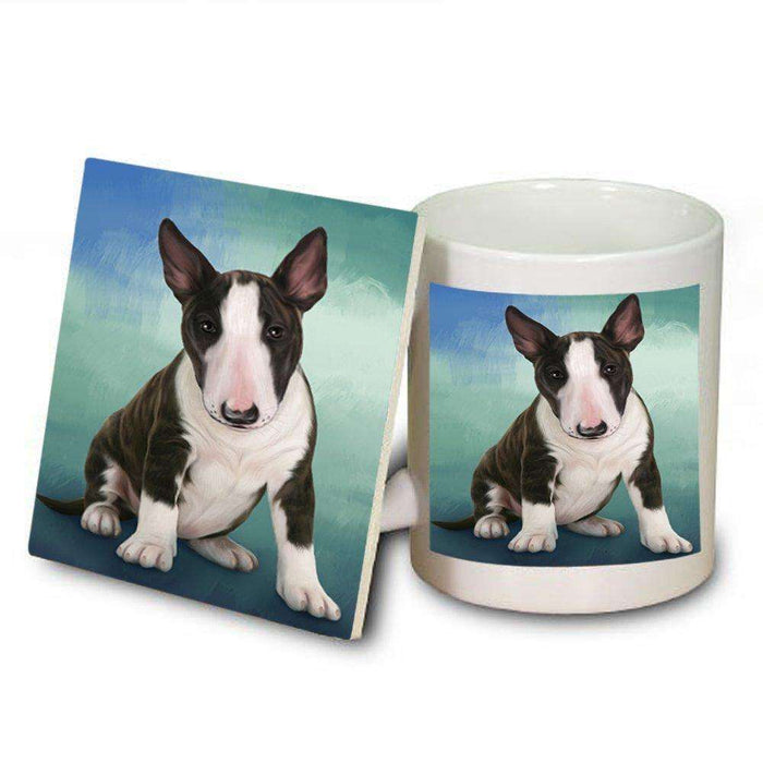 Bull Terrier Dog Mug and Coaster Set