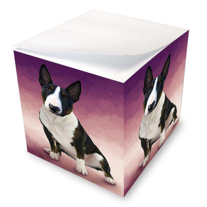Bull Terrier Dog Note Cube