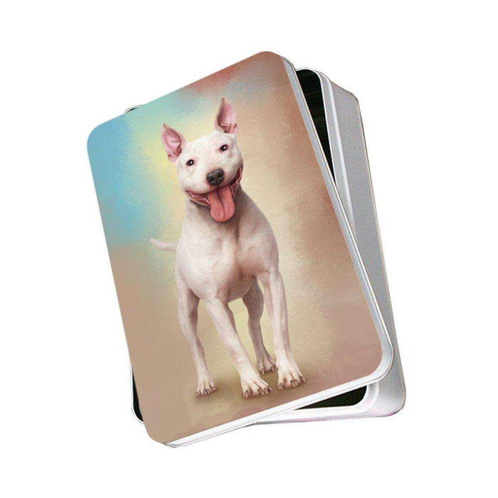 Bull Terrier Dog Photo Tin