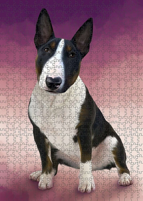 Bull Terrier Dog Puzzle with Photo Tin PUZL1491