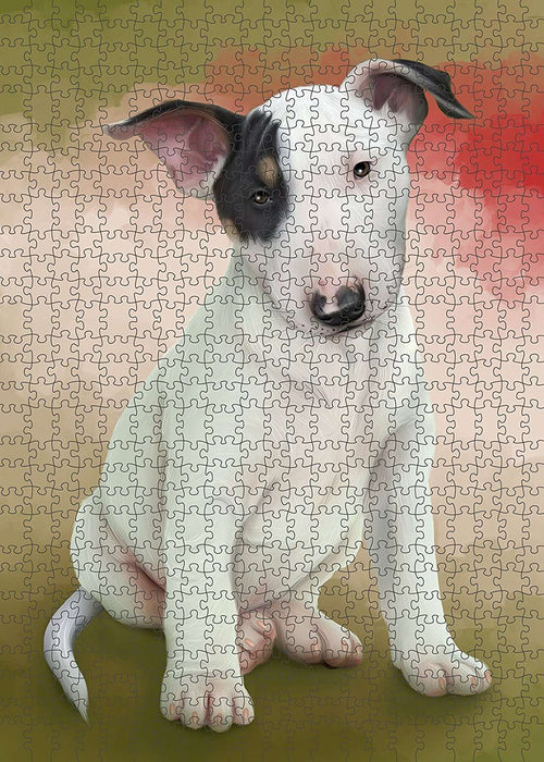 Bull Terrier Dog Puzzle with Photo Tin PUZL1494