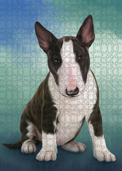 Bull Terrier Dog Puzzle with Photo Tin PUZL1497