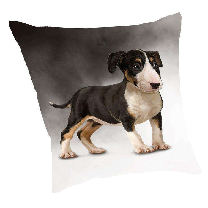 Bull Terrier Dog Throw Pillow D012