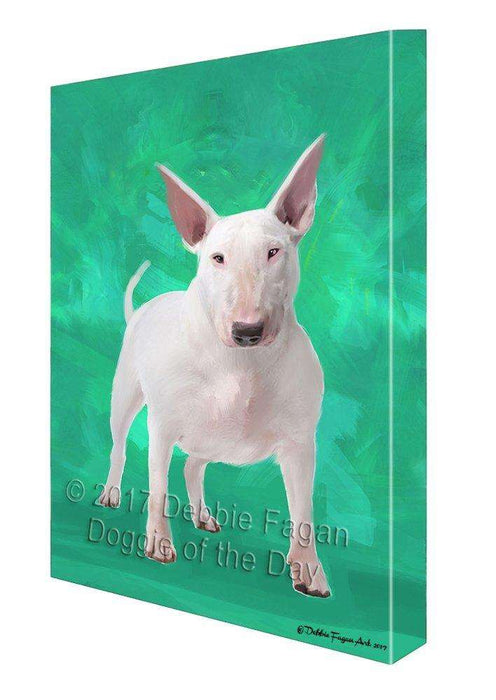 Bull Terrier Dog Wall Art Canvas