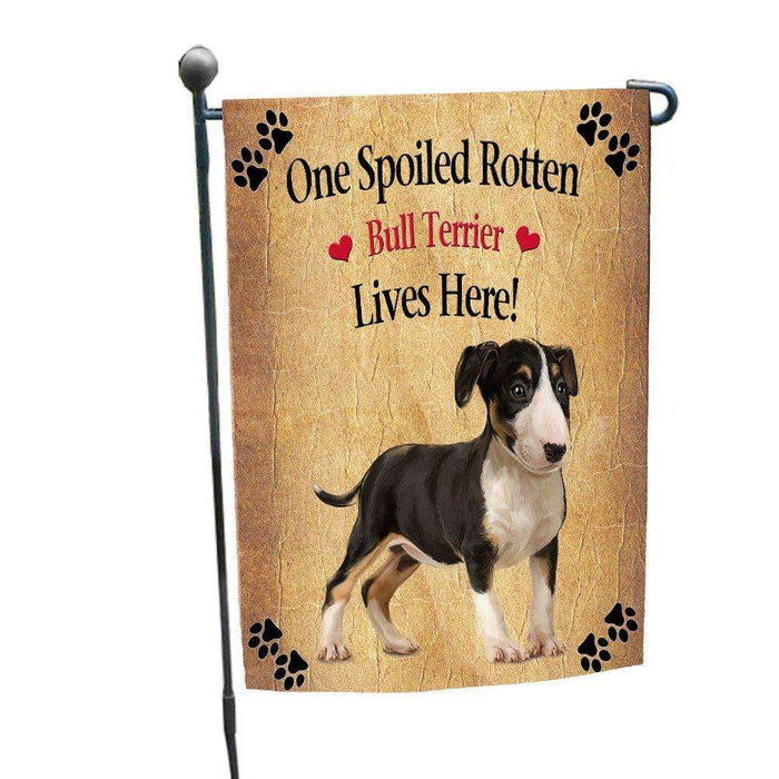 Bull Terrier Spoiled Rotten Dog Garden Flag