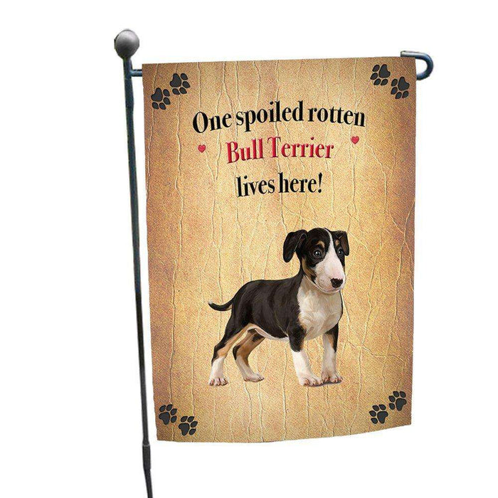 Bull Terrier Spoiled Rotten Dog Garden Flag