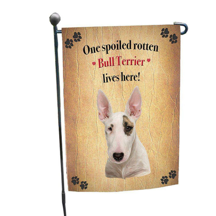 Bull Terrier Spoiled Rotten Dog Garden Flag