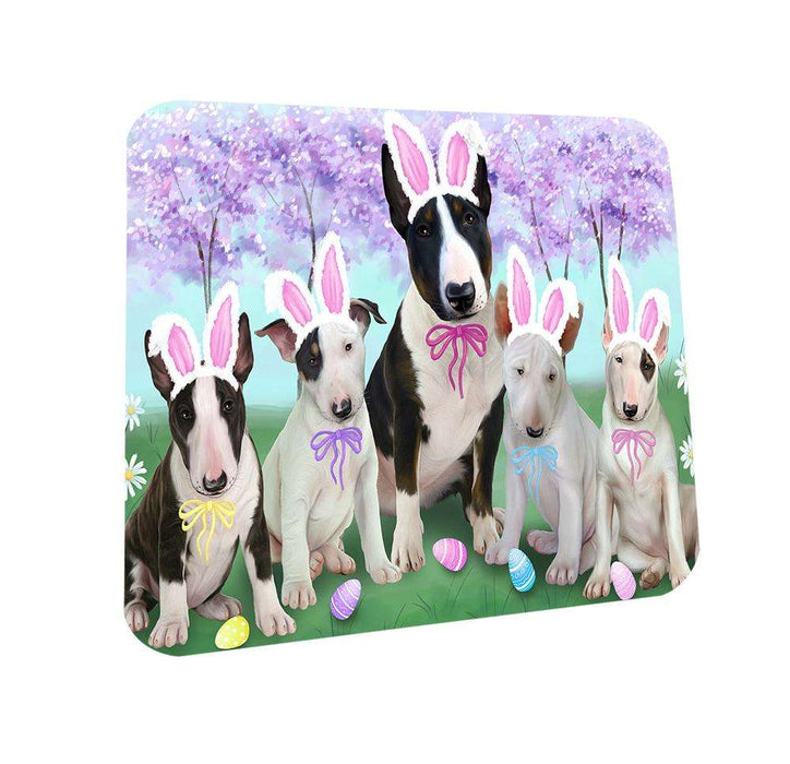Bull Terriers Dog Easter Holiday Coasters Set of 4 CST49032