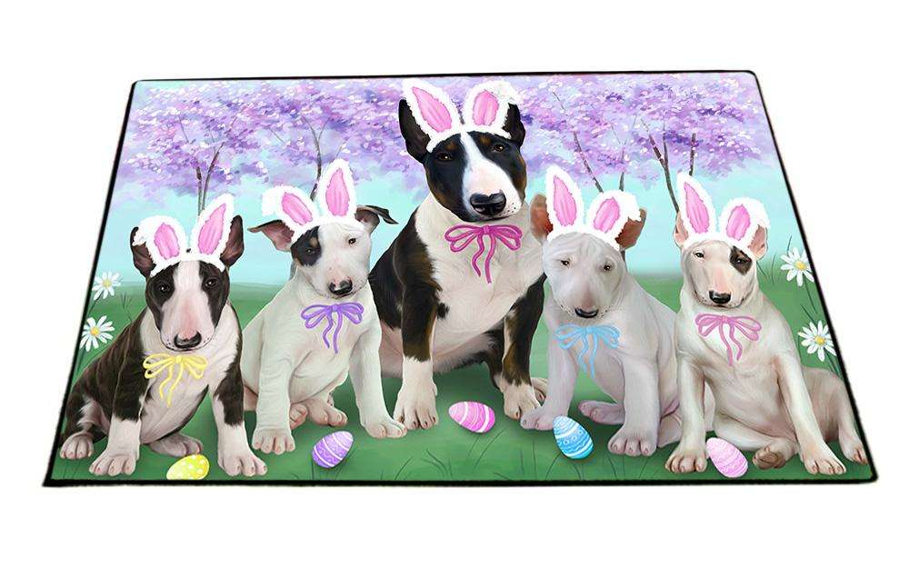 Bull Terriers Dog Easter Holiday Floormat FLMS49500